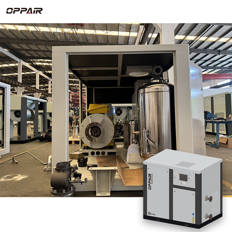 High Quality No oil PM VSD Screw Air Compressor 22kw 37kw 45kw 55kw 8 ...