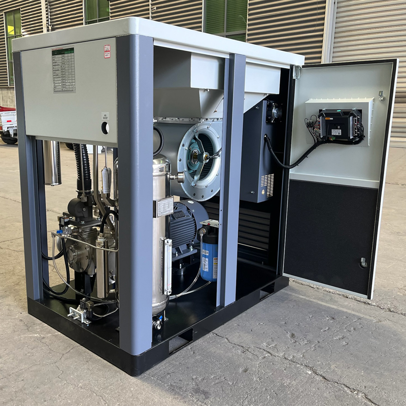 High Quality High Performance No Oil Screw Air Compressor 55kw 75kw ...