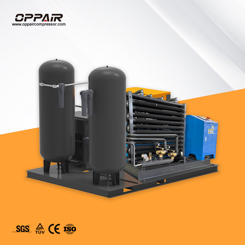 Booster Compressor Enermech High Quality 30/40bar High Outlet Pressure Industrial Booster Air ...