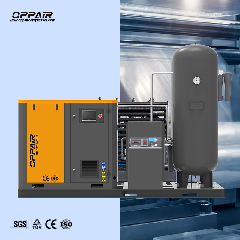 High Quality High Efficient 30/40bar Booster Screw Air Compressor 55kw ...